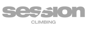 session climbing gym logo in grey