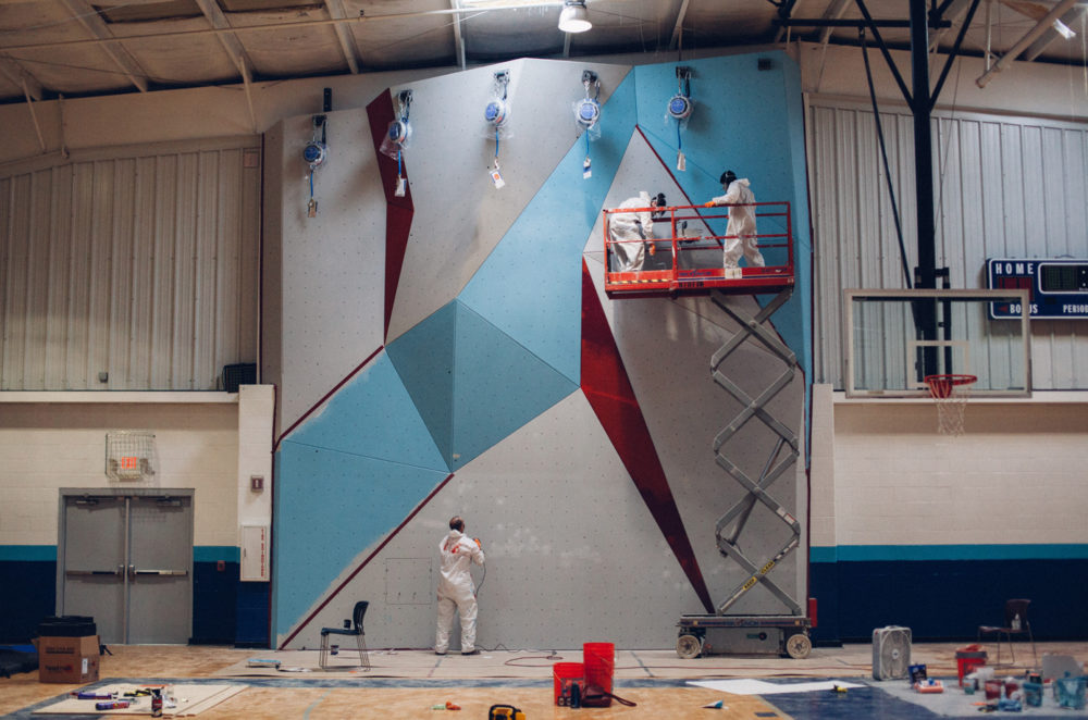 STL Boys and Girls Club has a new wall constructed.