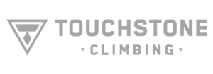 touchstone climbing grey logo