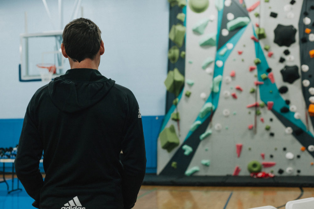 kevin jorgeson overlooks the santa rosa 1climb wall