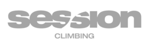 session climbing gym logo in gray